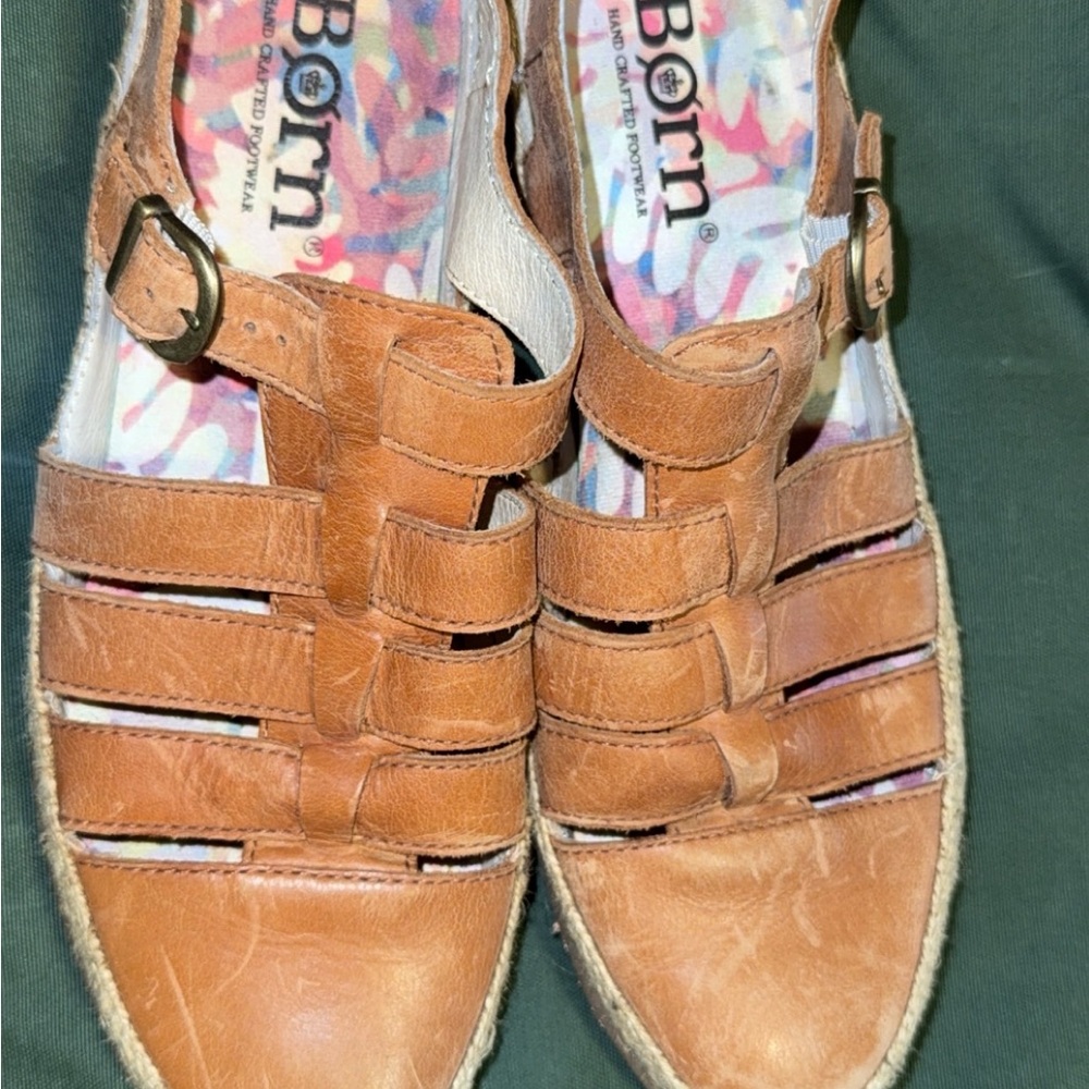 Born Women's Brown Espadrille Sandals
